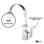 Torneira Monocomando Titaly Cromada