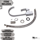 Torneira Monocomando Titaly Escovada