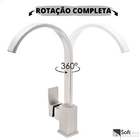 Torneira Monocomando Titaly Escovada