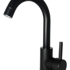 Torneira Monocomando Tubo Bica Baixa U Black Lavatório