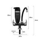 Torneira Móvel Com Filtro Bancada Premium Acquabios Vermelha