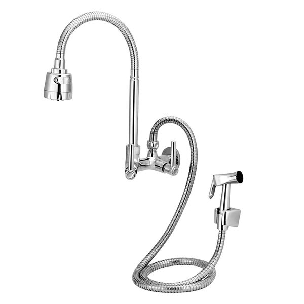 Torneira Multifuncional 120cm Ducha Flexível Suporte Parede C