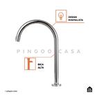 Torneira Para Banheiro Alta Javari Pingoo.casa - Prata Cromado