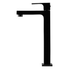 Torneira Para Banheiro Alta Retta Preto Brilhante Fani