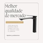 Torneira Para Banheiro Atenas Preta 100% Metal Premium Baixa