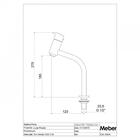 Torneira Para Banheiro Balcão 1202 Angra C62 Meber