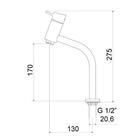 Torneira Para Banheiro Balcão 1202 Minimal Advance C78 Meber
