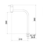 Torneira Para Banheiro Balcão 1204 Minimal Classic C77 Meber