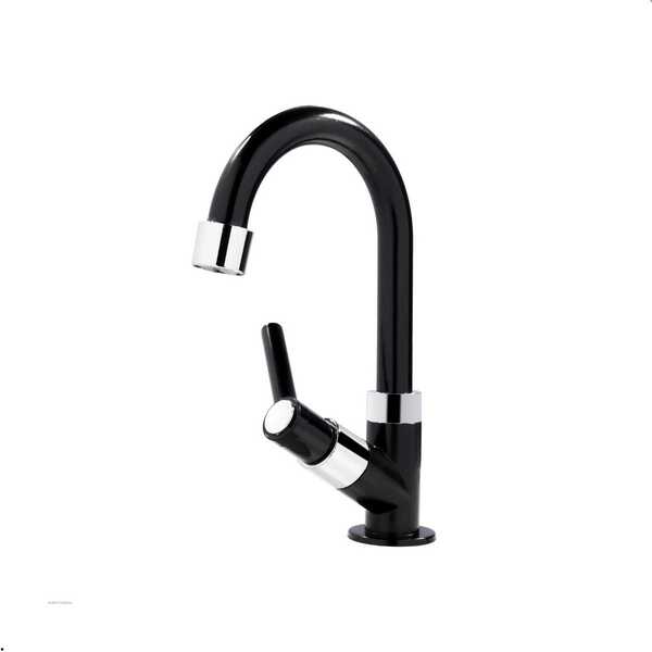 Torneira Para Banheiro Bancada 1/4 De Volta Alavanca - Preto