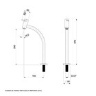 Torneira Para Banheiro Basic Bica Alta Rose Gold Celite