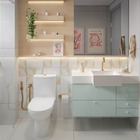 Torneira Para Banheiro Basic Bica Baixa Gold Celite