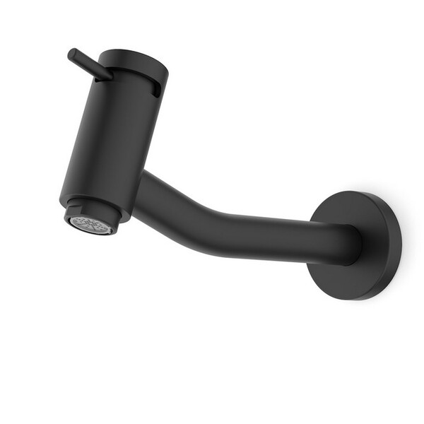 Torneira Para Banheiro Basic Parede Preto Celite