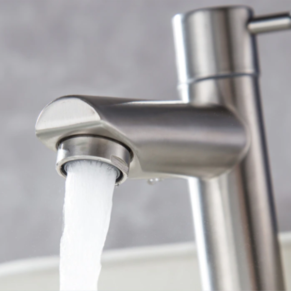 Torneira Para Banheiro Bica Alta Aço Inox Escovado Aço 304