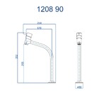 Torneira Para Banheiro Bica Alta Eva Ouro Velho Fani