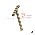 Torneira Para Banheiro Bica Alta Puiú Pingoo.casa - Dourado