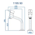 Torneira Para Banheiro Bica Baixa Eva Rose Gold Fani
