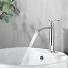 Torneira Para Banheiro Bica Baixa Metal 1/4 Volta De Bancada