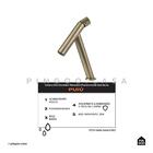 Torneira Para Banheiro Bica Baixa Puiú Pingoo.casa - Dourado