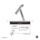 Torneira Para Banheiro Bica Baixa Puiú Pingoo.casa - Prata