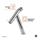 Torneira Para Banheiro Bica Baixa Puiú Pingoo.casa - Prata