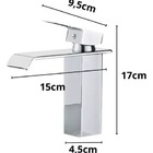 Torneira Para Banheiro Bica Chata Monocomando Misturador