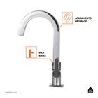 Torneira Para Banheiro Caparaó Pingoo.casa - Prata Cromado