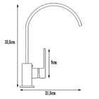 Torneira Para Banheiro Cozinha Gourmet Luxo Monocomando Mistu