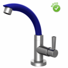 Torneira Para Banheiro De Mesa Com Bica Móvel  (colorida Azul)
