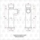 Torneira Para Banheiro De Parede Fechamento Automático Ijuí P