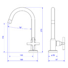 Torneira Para Banheiro Duna Clássica Dark Antracite Deca