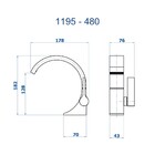 Torneira Para Banheiro Elo Bica Alta Champanhe Fani