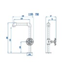 Torneira Para Banheiro Industrial Bica Alta Living 700 Fani B