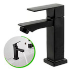 Torneira Para Banheiro Lavado Luxo Metal Preta Black Sowshop