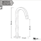 Torneira Para Banheiro Lavatório Alta De Metal Gold Dourada