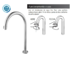 Torneira Para Banheiro Lavatorio Bica Alta Metal Cromado