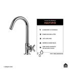 Torneira Para Banheiro Matipó Pingoo.casa - Prata Cromado