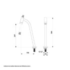 Torneira para Banheiro Mesa Bica Alta Cromada Basic Plus Celite