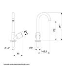 Torneira para Banheiro Mesa Bica Alta Cromada City Celite