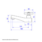 Torneira para Banheiro Mesa Bica Baixa Cromada Prata Izy Deca 1197.C37