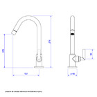 Torneira para Banheiro Mesa Bica Alta Cromada Prata Izy Plus Deca 1198.C24