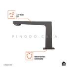 Torneira Para Banheiro Misturador Duplo Comando Aço Inox 304