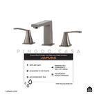 Torneira Para Banheiro Misturador Duplo Comando Aço Inox 304