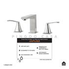 Torneira Para Banheiro Misturador Duplo Comando Aço Inox 304