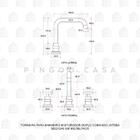 Torneira Para Banheiro Misturador Duplo Comando Jatobá Pingoo