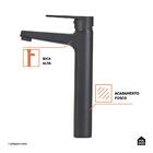 Torneira Para Banheiro Misturador Monocomando Bica Alta Buric