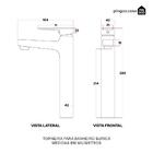 Torneira Para Banheiro Misturador Monocomando Bica Alta Buric