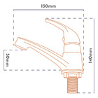 Torneira Para Banheiro Modelo Mono Up Alavanca C87 Branco