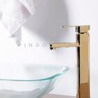 Torneira Para Banheiro Monocomando Misturador Alta Dourada Ma