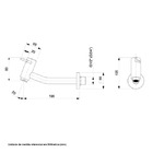 Torneira para Banheiro Parede Bica Baixa Cromada Basic Celite