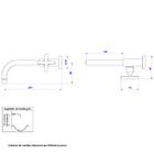 Torneira para Banheiro Parede Cromada Prata Duna Clássica 1178.C64 Deca